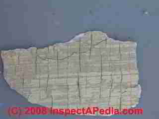 Photograph of paint failure details